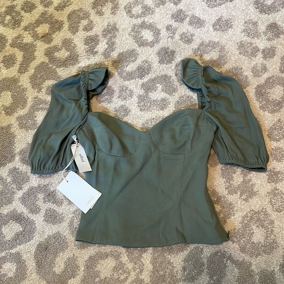 Wilfred Tops - Aritzia Wilfred Novella Short Sleeve Blouse